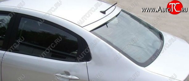 2 799 р. Козырёк на заднее стекло Tuning-Sport KIA Rio 3 QB дорестайлинг седан (2011-2015) (Неокрашенный)  с доставкой в г. Кемерово