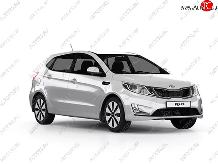 3 659 р. Стандартный передний бампер KIA Rio 3 QB дорестайлинг седан (2011-2015) (Окрашенный)  с доставкой в г. Кемерово