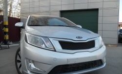 3 639 р. Решётка радиатора Pandora KIA Rio 3 QB дорестайлинг седан (2011-2015) (Неокрашенная)  с доставкой в г. Кемерово. Увеличить фотографию 8