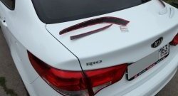 1 999 р. Реснички на фонари BS  KIA Rio  3 QB (2015-2017) рестайлинг седан (Неокрашенные)  с доставкой в г. Кемерово. Увеличить фотографию 2