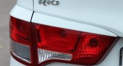 1 999 р. Реснички на фонари BS  KIA Rio  3 QB (2015-2017) рестайлинг седан (Неокрашенные)  с доставкой в г. Кемерово. Увеличить фотографию 3