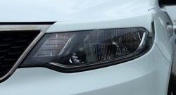 Реснички на фары BS KIA Rio  3 QB (2015-2017) рестайлинг седан, рестайлингхэтчбек5дв.