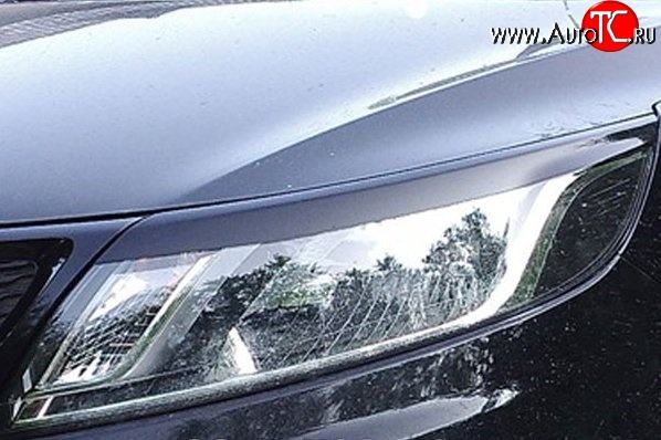 439 р. Реснички на фары M-VRS KIA Rio 3 QB дорестайлинг седан (2011-2015) (Неокрашенные)  с доставкой в г. Кемерово