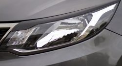 Реснички на фары RA KIA Rio  3 QB (2015-2017) рестайлинг седан
