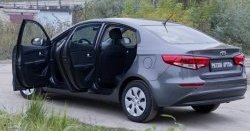 1 999 р. Накладки на порожки автомобиля RA v2 KIA Rio 3 QB рестайлинг седан (2015-2017)  с доставкой в г. Кемерово. Увеличить фотографию 2