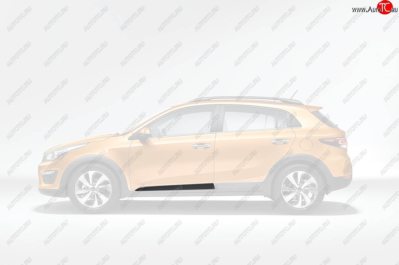 2 799 р. Молдинг левый на переднюю дверь Оригинал KIA Rio X-line (2017-2021)  с доставкой в г. Кемерово