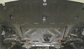 2 699 р. Защита картера двигателя и КПП (установка под пыльник) ALFECO KIA Rio 4 FB дорестайлинг седан (2016-2020) (Сталь 2 мм)  с доставкой в г. Кемерово. Увеличить фотографию 2