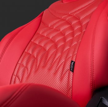20 999 р. Чехлы для сидений Lord Autofashion Байрон ПРЕЗИДЕНТ (экокожа, спинка 60/40, 3 Г-образных подголовника)  KIA Rio ( 4 FB,  X-line,  4 YB,  X) (2016-2025) дорестайлинг седан, дорестайлинг, хэтчбэк, рестайлинг, рестайлинг седан, рестайлинг, хэтчбэк (Красный, вставка красная, строчка красная)  с доставкой в г. Кемерово. Увеличить фотографию 2