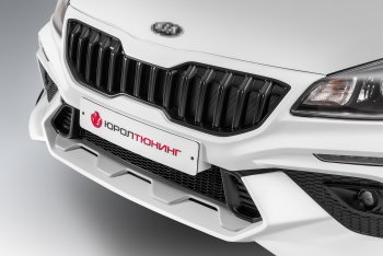 18 799 р. Передний бампер ROTOR KIA Rio 4 FB дорестайлинг седан (2016-2020) (Неокрашенный, без накладок ДХО)  с доставкой в г. Кемерово. Увеличить фотографию 4