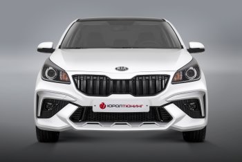 18 799 р. Передний бампер ROTOR KIA Rio 4 FB дорестайлинг седан (2016-2020) (Неокрашенный, без накладок ДХО)  с доставкой в г. Кемерово. Увеличить фотографию 6