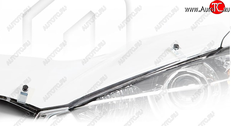 2 159 р. Дефлектор капота на CA-Plastic KIA Rio X рестайлинг (2020-2025) (Classic прозрачный, Без надписи)  с доставкой в г. Кемерово