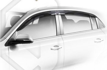 2 099 р. Дефлектора окон на CA-Plastic KIA Rio X рестайлинг (2020-2025) (серия Classic полупрозрачный, Без хром молдинга)  с доставкой в г. Кемерово. Увеличить фотографию 2