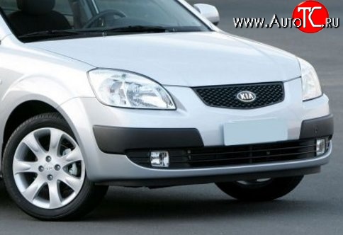 1 699 р. Передний бампер Стандартный KIA Rio 2 JB дорестайлинг, хэтчбэк 5 дв. (2005-2009) (Неокрашенный)  с доставкой в г. Кемерово