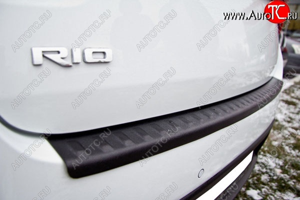 679 р. Защитная накладка заднего бампера Тюн-Авто  KIA Rio  4 FB (2016-2020) дорестайлинг седан  с доставкой в г. Кемерово