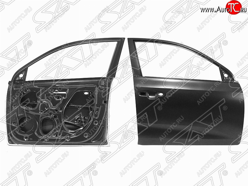 15 599 р. Правая дверь передняя SAT KIA Rio 4 FB дорестайлинг седан (2016-2020) (Неокрашенная)  с доставкой в г. Кемерово