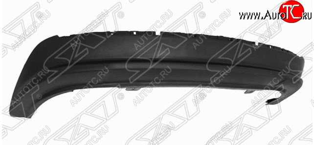 1 099 р. Накладка заднего бампера SAT SAT (нижняя часть, под молдинг) KIA Rio 3 QB рестайлинг седан (2015-2017)  с доставкой в г. Кемерово