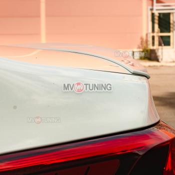 5 399 р. Лип спойлер MV-Tuning KIA Rio 4 FB дорестайлинг седан (2016-2020) (Неокрашенный)  с доставкой в г. Кемерово. Увеличить фотографию 3