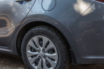4 549 р. Защитные накладки на арки ArtForm KIA Rio 4 FB дорестайлинг седан (2016-2020) (Поверхность: шагрень)  с доставкой в г. Кемерово. Увеличить фотографию 2