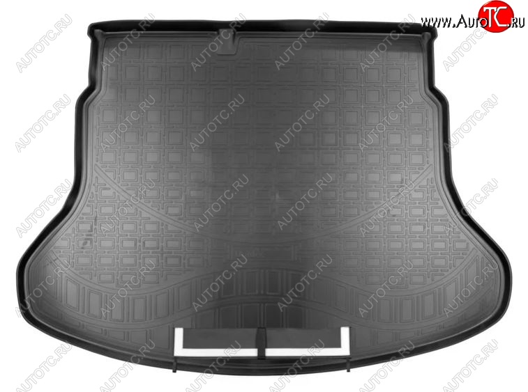 3 099 р. Коврик в багажник Norplast Unidec  KIA Rio  4 FB (2016-2025) дорестайлинг седан, рестайлинг седан (Черный с фартуком)  с доставкой в г. Кемерово