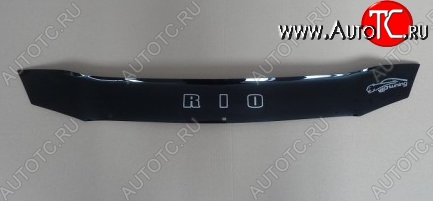999 р. Дефлектор капота Russtal (короткий) KIA Rio 2 JB дорестайлинг седан (2005-2009)  с доставкой в г. Кемерово