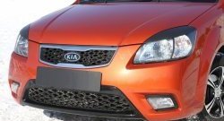 789 р. Реснички на фары RA KIA Rio 2 JB дорестайлинг, хэтчбэк 5 дв. (2005-2009) (Неокрашенные)  с доставкой в г. Кемерово. Увеличить фотографию 2
