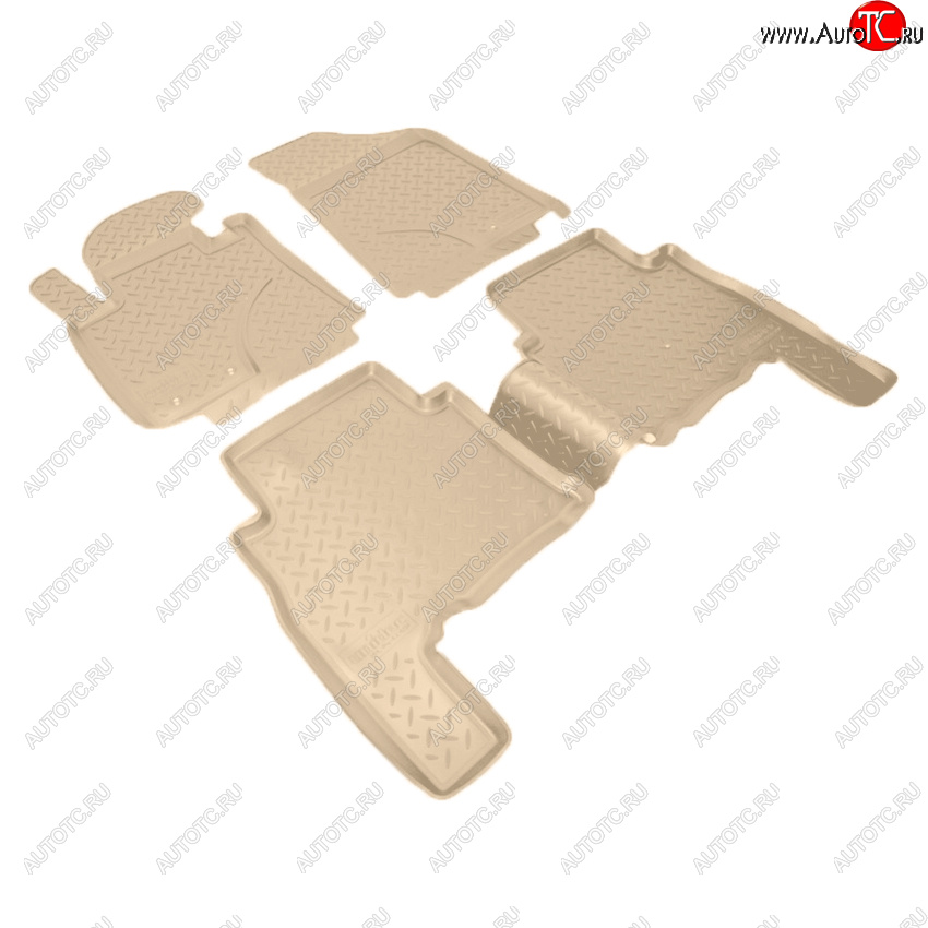 3 289 р. Коврики салона Norplast Unidec  KIA Sorento  XM (2009-2012) дорестайлинг (Цвет: бежевый)  с доставкой в г. Кемерово