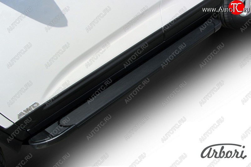 11 609 р. Порожки для ног Arbori Optima Black KIA Sorento XM рестайлинг (2012-2015)  с доставкой в г. Кемерово