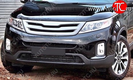 5 199 р. Решётка радиатора Tuning-Sport  KIA Sorento  XM (2012-2015) рестайлинг (Неокрашенная)  с доставкой в г. Кемерово