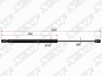 Упор крышки багажника SAT (газовый) KIA Sorento  XM (2012-2015) рестайлинг