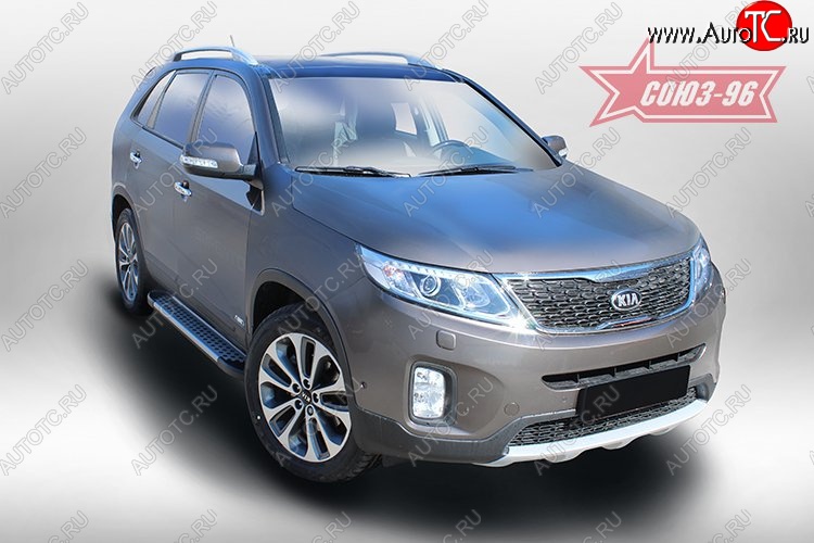 9 764 р. Пороги алюминиевый профиль,Kia Sorento 2013-  KIA Sorento  XM (2012-2015) рестайлинг  с доставкой в г. Кемерово