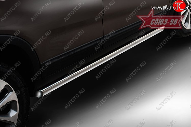 15 254 р. Защита порогов из овальной трубы Souz-96 (d75х42) KIA Sorento XM рестайлинг (2012-2015)  с доставкой в г. Кемерово