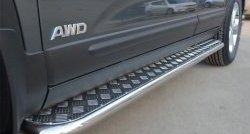 24 649 р. Широкая защита порогов SLITKOFF  KIA Sorento  XM (2012-2015) рестайлинг  с доставкой в г. Кемерово. Увеличить фотографию 3