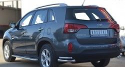 24 649 р. Широкая защита порогов SLITKOFF  KIA Sorento  XM (2012-2015) рестайлинг  с доставкой в г. Кемерово. Увеличить фотографию 4