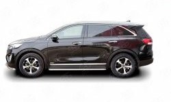 77 999 р. Широкая защита порогов Russtal KIA Sorento UM/Prime дорестайлинг (2014-2018) (Защита порогов с со скосами на торцах (вариант 1))  с доставкой в г. Кемерово. Увеличить фотографию 3