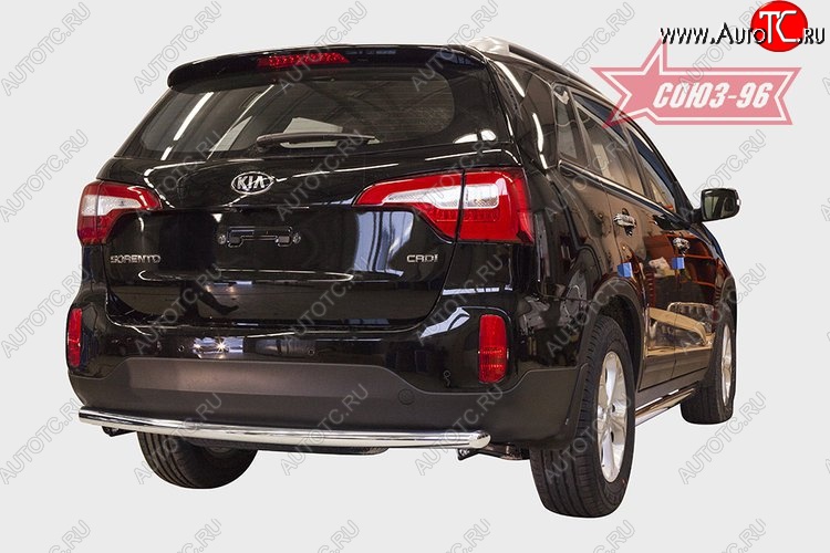 10 169 р. Защита заднего бампера Souz-96 (d60) KIA Sorento XM рестайлинг (2012-2015)  с доставкой в г. Кемерово