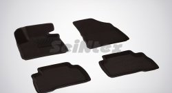Износостойкие коврики в салон SeiNtex Premium 3D 4 шт. (ворсовые, черные) KIA Sorento  XM (2012-2015) рестайлинг