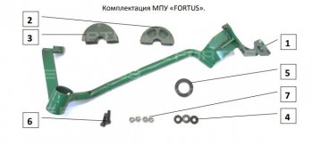 6 499 р. Замок рулевого вала FORTUS (бесштыревой) KIA Sorento MQ4 (2020-2022) (Вал d 20)  с доставкой в г. Кемерово. Увеличить фотографию 3