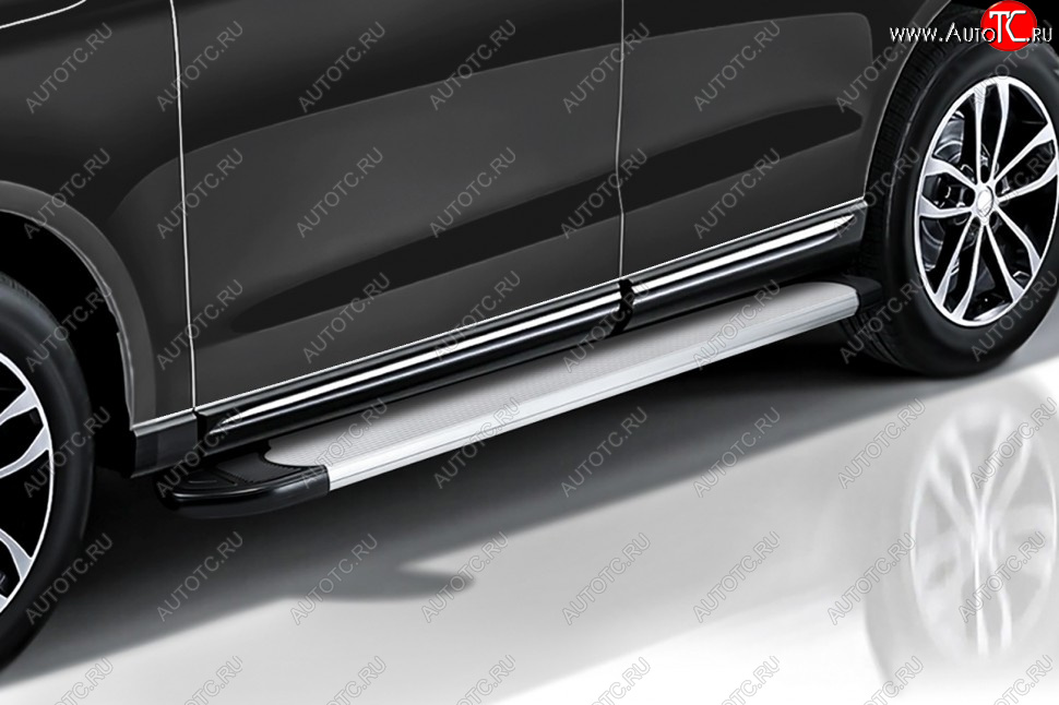 13 349 р. Порожки для ног Slitkoff Optima KIA Sorento MQ4 (2020-2022) (Silver)  с доставкой в г. Кемерово