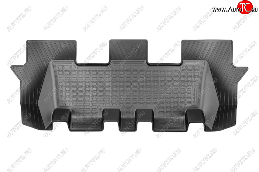 969 р. Коврик салона Norplast (3 ряд) KIA Sorento MQ4 (2020-2022) (Цвет: черный)  с доставкой в г. Кемерово