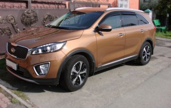 2 259 р. Дефлектора окон SIM KIA Sorento UM/Prime дорестайлинг (2014-2018)  с доставкой в г. Кемерово. Увеличить фотографию 2