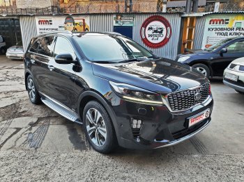 Подножки боковые WINBO KIA Sorento  UM/Prime (2014-2020) дорестайлинг, рестайлинг