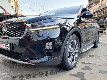 12 999 р. Подножки боковые WINBO KIA Sorento UM/Prime рестайлинг (2018-2020)  с доставкой в г. Кемерово. Увеличить фотографию 3
