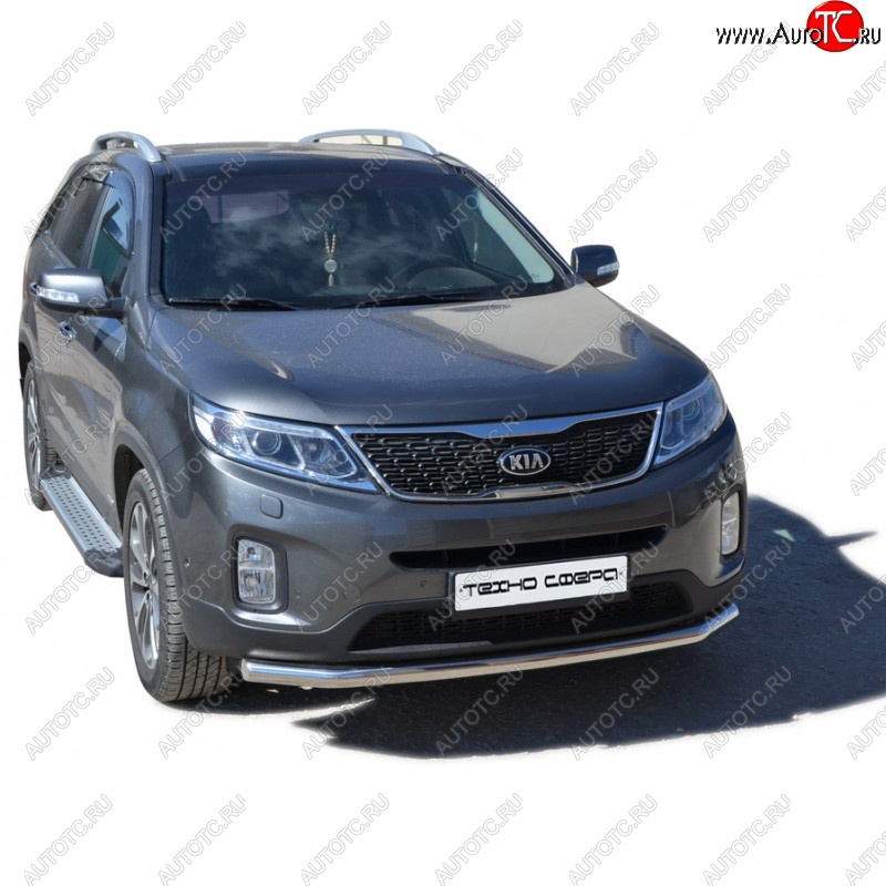 21 999 р. Порожки для ног Бумер (алюминий)  KIA Sorento  XM (2012-2015) рестайлинг  с доставкой в г. Кемерово