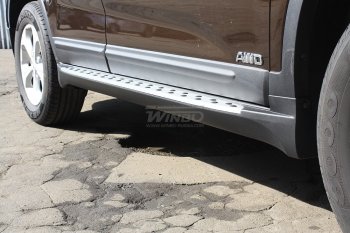 10 199 р. Подножки боковые WINBO OE Style  KIA Sorento  XM (2009-2015) дорестайлинг, рестайлинг  с доставкой в г. Кемерово. Увеличить фотографию 6