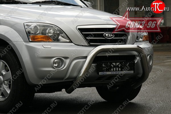 17 369 р. Защита переднего бампера Souz-96 (d76)  KIA Sorento  BL (2006-2010) рестайлинг  с доставкой в г. Кемерово