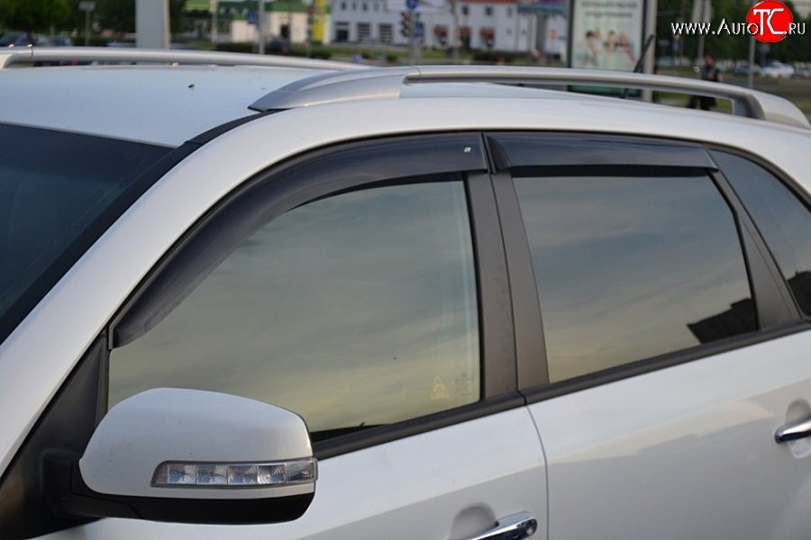 999 р. Комплект дефлекторов окон (ветровиков) 4 шт. Russtal KIA Sorento XM рестайлинг (2012-2015)  с доставкой в г. Кемерово