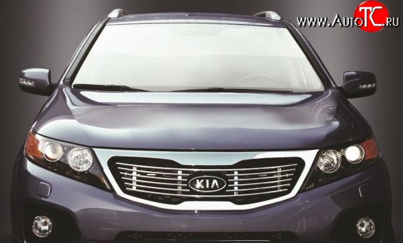 4 589 р. Декоративная вставка решетки радиатора Novline KIA Sorento XM дорестайлинг (2009-2012)  с доставкой в г. Кемерово