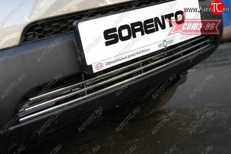 3 689 р. Декоративный элемент воздухозаборника Souz-96 (d10) KIA Sorento XM рестайлинг (2012-2015)  с доставкой в г. Кемерово