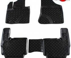 Комплект ковриков в салон Aileron 4 шт. (полиуретан) KIA Sorento  XM (2009-2012) дорестайлинг