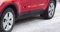 Накладки на колёсные арки RA (комплект 4 шт). KIA Soul PS дорестайлинг (2014-2016) (Поверхность шагрень)